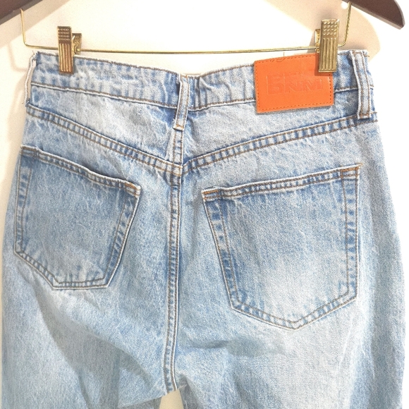 Princess Polly | Blue Distressed Women's Straight Leg Jean - Picture 9 of 13